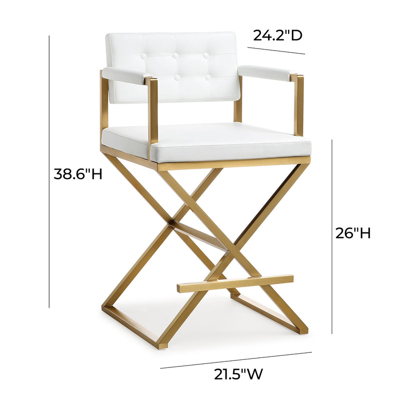 TOV Furniture Director Gold Counter Stool