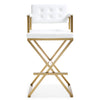 TOV Furniture Director Gold Bar Stool