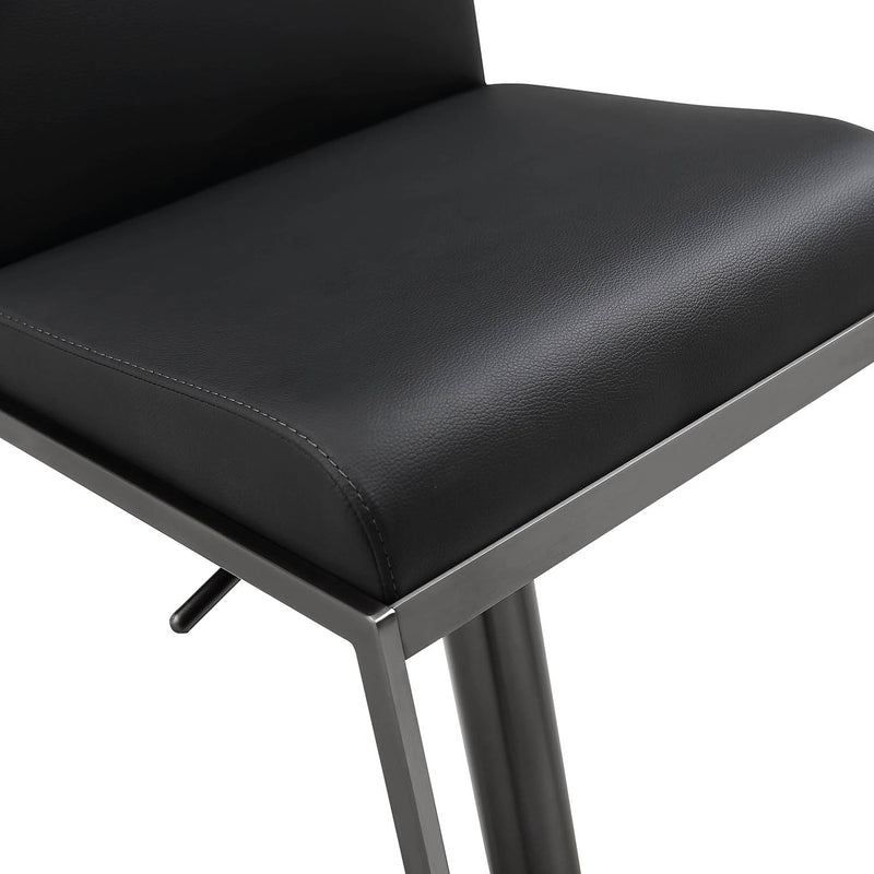 Bowie Black Steel Bar Stool