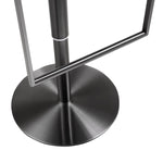 Bowie Black Steel Bar Stool