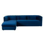 TOV Furniture Callie Velvet Left Arm Sectional Sofa