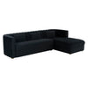 TOV Furniture Callie Velvet Right Arm Sectional Sofa