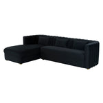 TOV Furniture Callie Velvet Left Arm Sectional Sofa