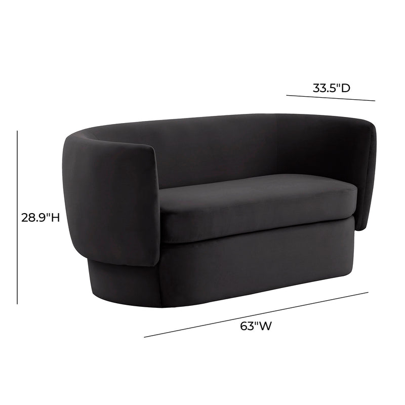 TOV Furniture Isabella Velvet Loveseat