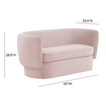 TOV Furniture Isabella Velvet Loveseat