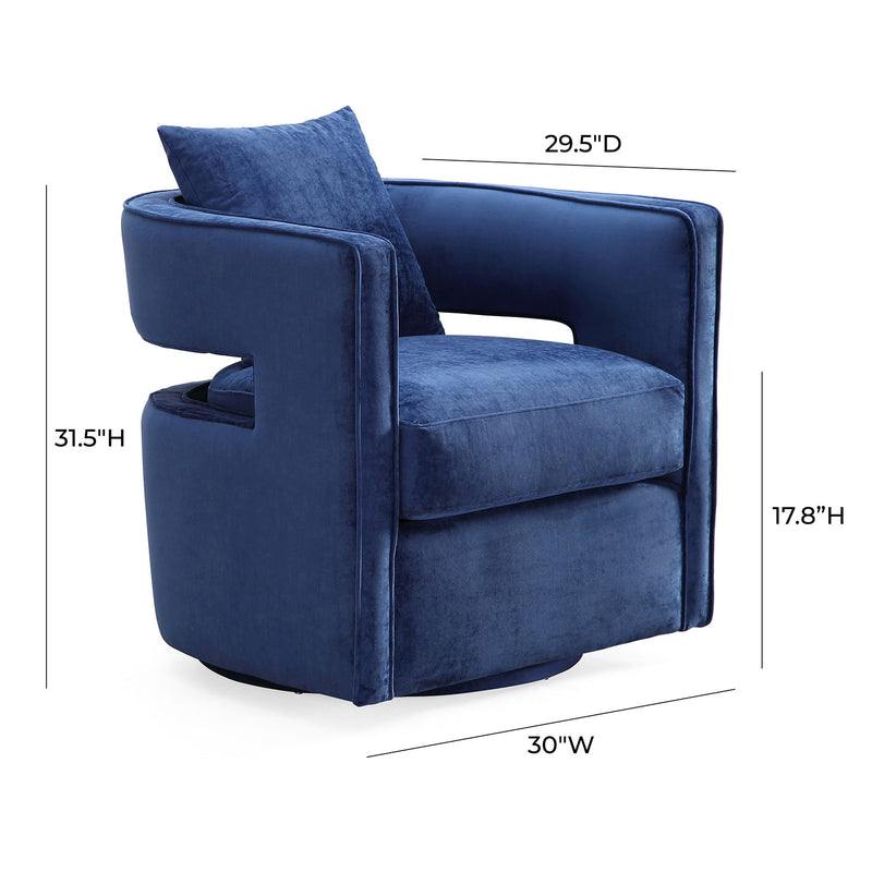 TOV Furniture Kennedy Swivel Chair