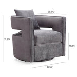 TOV Furniture Kennedy Swivel Chair