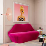 TOV Furniture Lips Velvet Settee