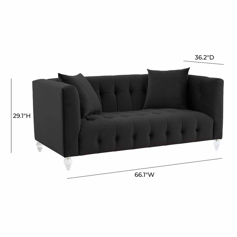 TOV Furniture Bea Velvet Loveseat