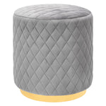 Hendrix Velvet Ottoman