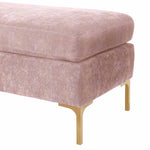 TOV Furniture Delilah Textured Velvet Bench