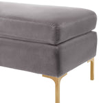 TOV Furniture Delilah Textured Velvet Bench