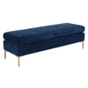 TOV Furniture Delilah Textured Velvet Bench