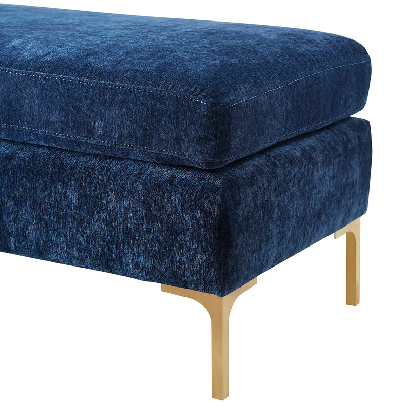 TOV Furniture Delilah Textured Velvet Bench