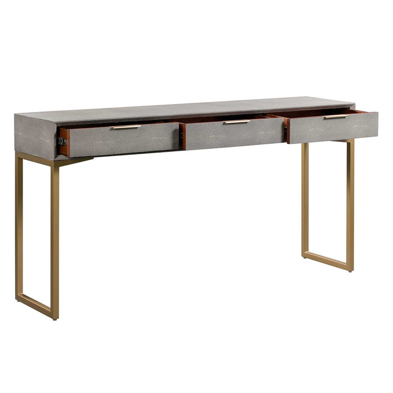 TOV Furniture Pesce Shagreen Console Table