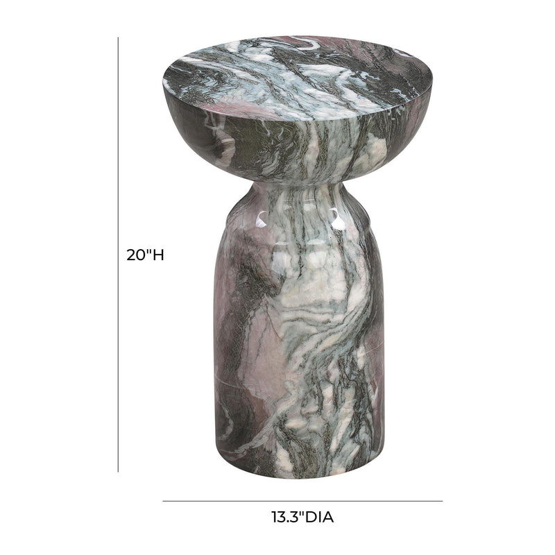 TOV Furniture Rue Marble Side Table