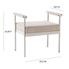 TOV Furniture Diva Velvet Bench