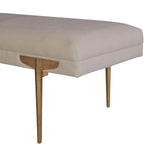 TOV Furniture Brno Waived Velvet Bench