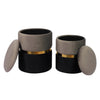 Flint Storage Ottoman Set of 2