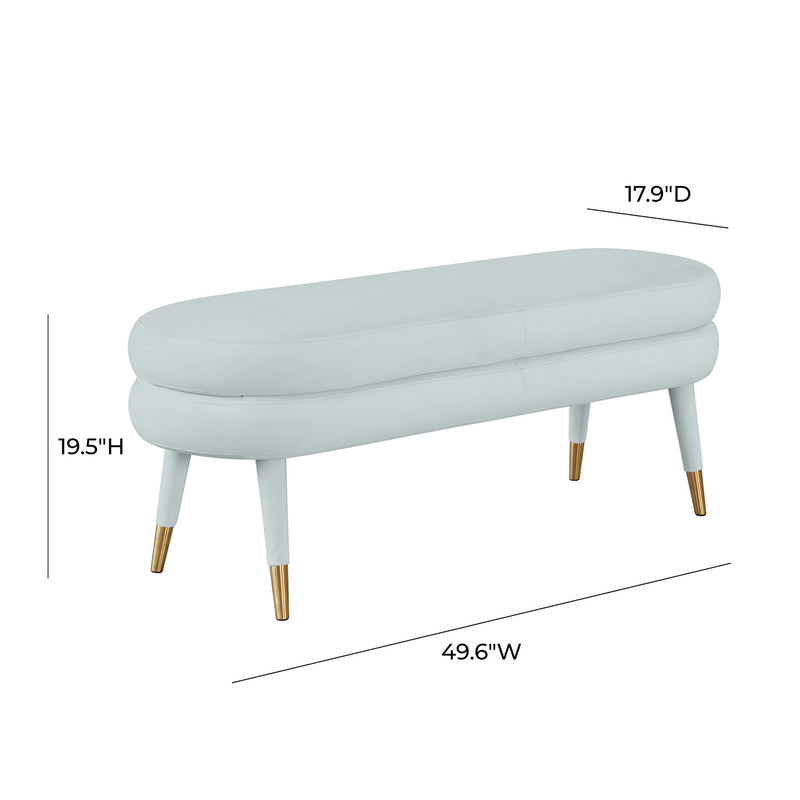 TOV Furniture Betty Velvet Bench