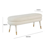 TOV Furniture Betty Velvet Bench