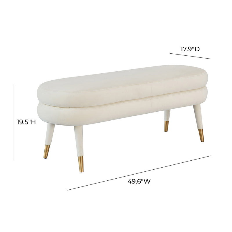 TOV Furniture Betty Velvet Bench