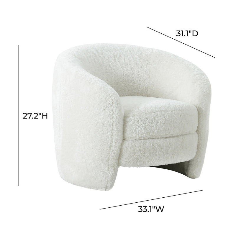 TOV Furniture Dakota Shearling Armchair