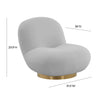 TOV Furniture Emily Velvet Swivel Chair