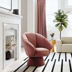 TOV Furniture Allora Velvet Swivel Chair