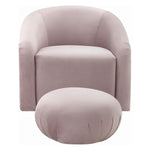 TOV Furniture Boboli Velvet Chair/Ottoman Set