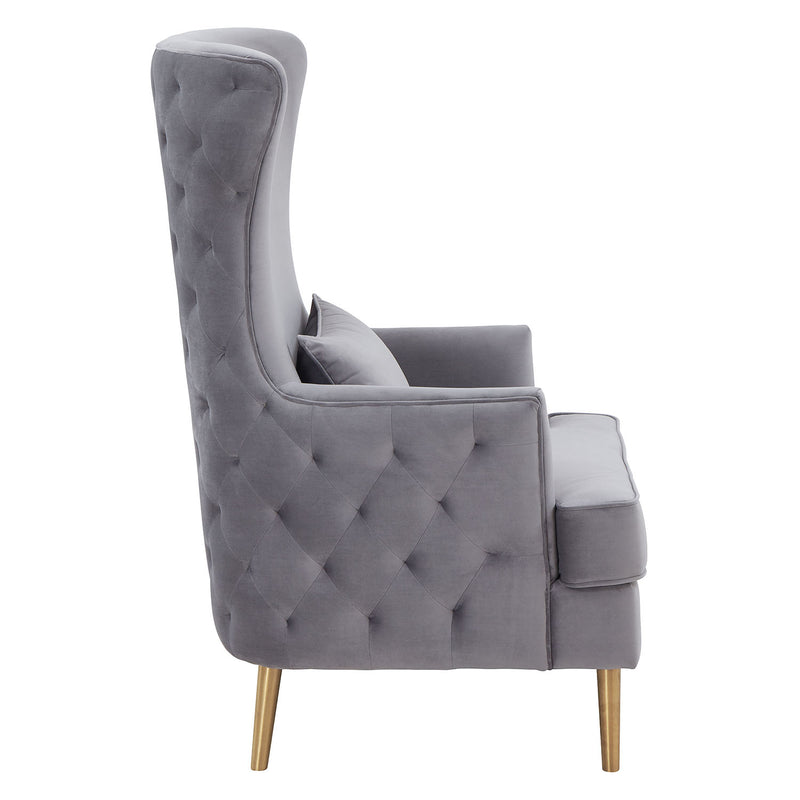 TOV Furniture Alina Tall Tufted Back Chair