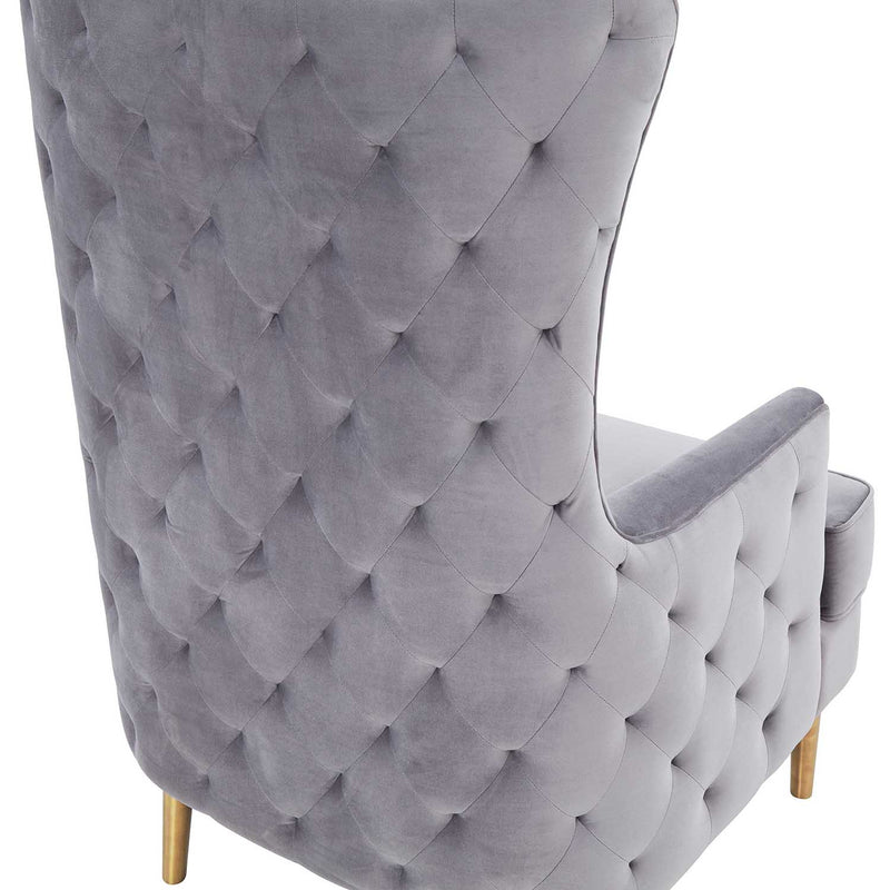 TOV Furniture Alina Tall Tufted Back Chair