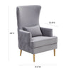 TOV Furniture Alina Tall Tufted Back Chair