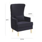 TOV Furniture Alina Tall Tufted Back Chair