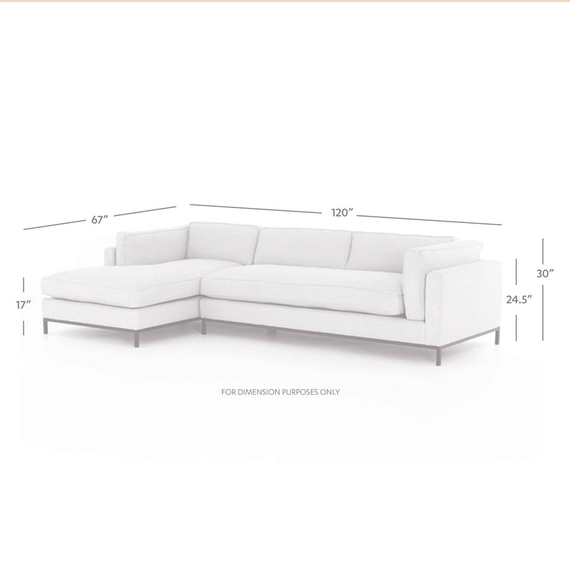 Four Hands Grammercy 2 Piece Left Sectional Sofa