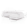 Four Hands Grammercy 2 Piece Right Sectional Sofa