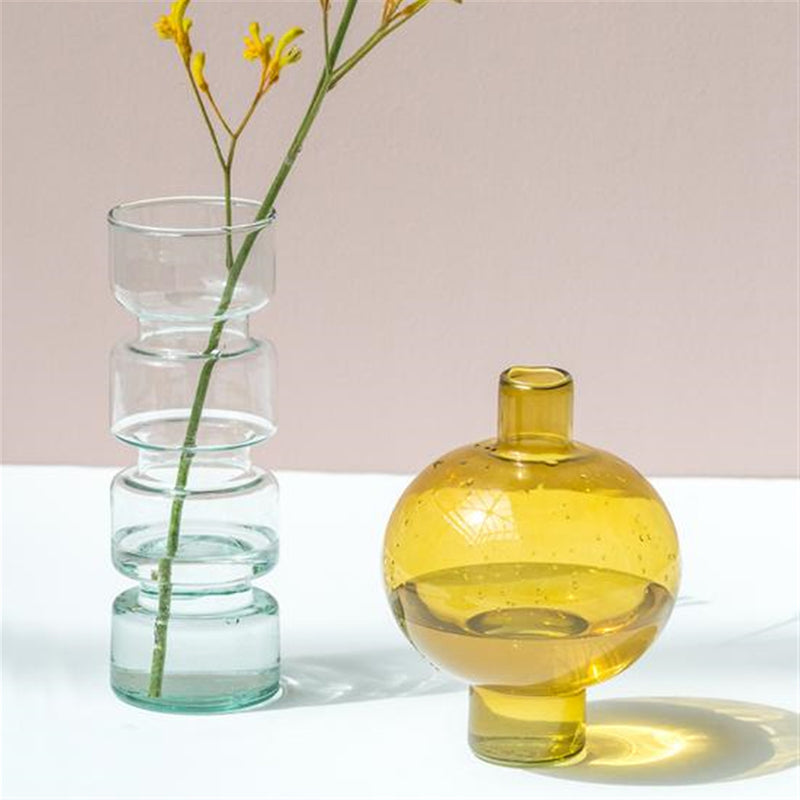 Kiko Bubble Recycled Glass Vase – Paynes Gray