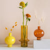 Kiko Yellow Recycled Glass Vase