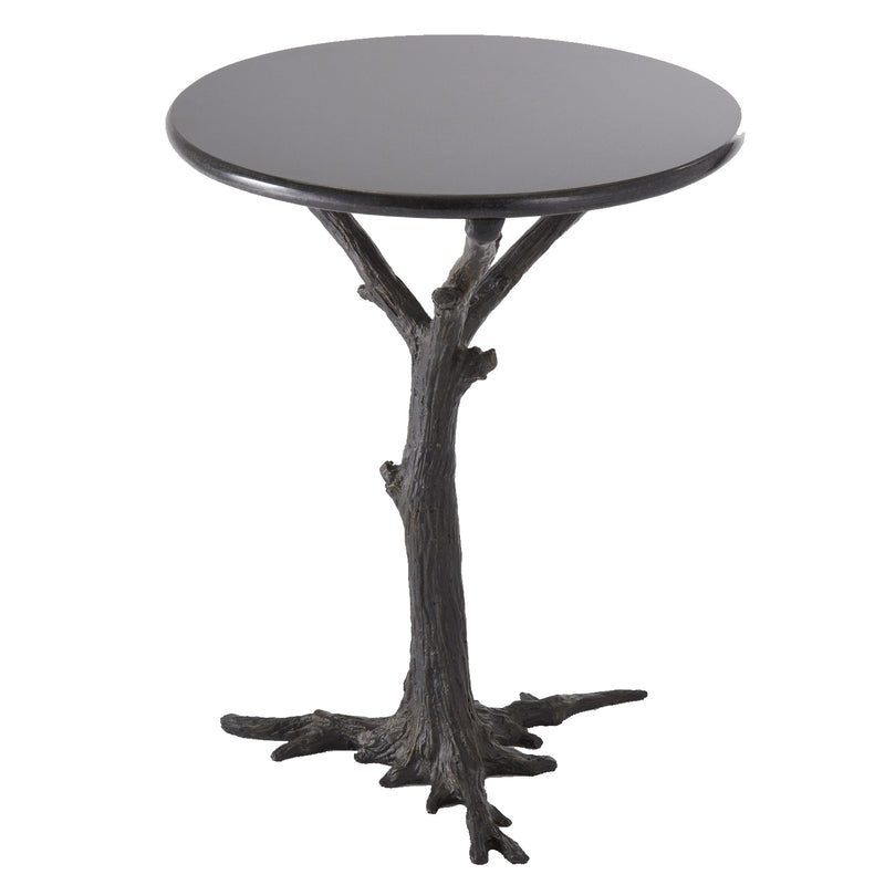 Global Views Faux Bois Side Table