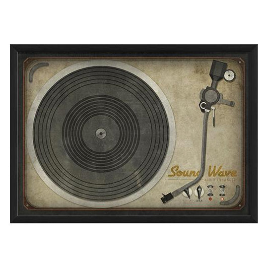 Enhanced Turntable Framed Print