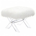 Gerardo Sheepskin Ottoman