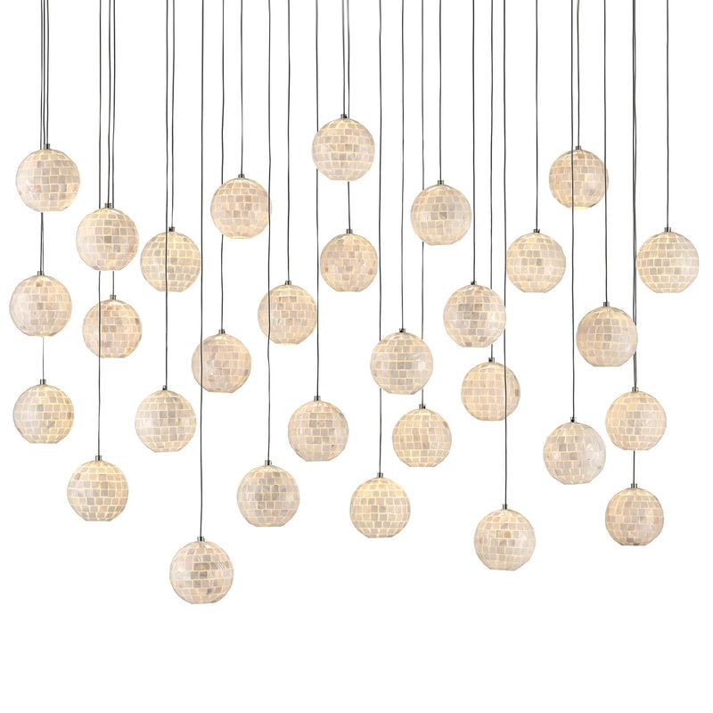 Currey & Co Finhorn 30-Light Multi-Drop Pendant