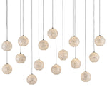 Currey & Co Finhorn Rectangular 15-Light Multi-Drop Pendant