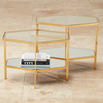 Global Views Hexagon Side Table