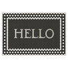 Mosaic Hello Vintage Vinyl Door Mat