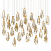 Currey & Co Glace 30-Light Multi-Drop Pendant