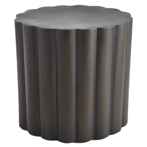 Global Views Fluted Side Table