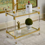 Chelsea House Acrylic Bar Cart