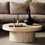 Four Hands Hudson Pedestal Coffee Table - Final Sale