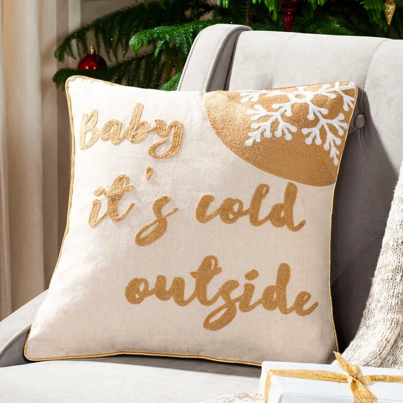 Cold Outside Throw Pillow